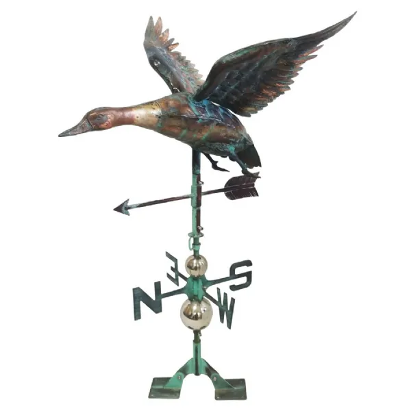 Copper Art 3D Flying Duck Weathervane 99cm