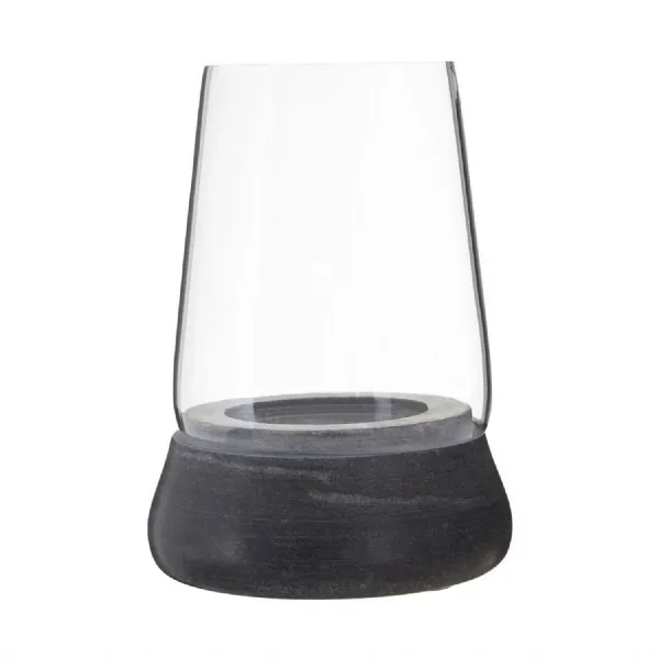 Grey Marble Glass Candle Holder