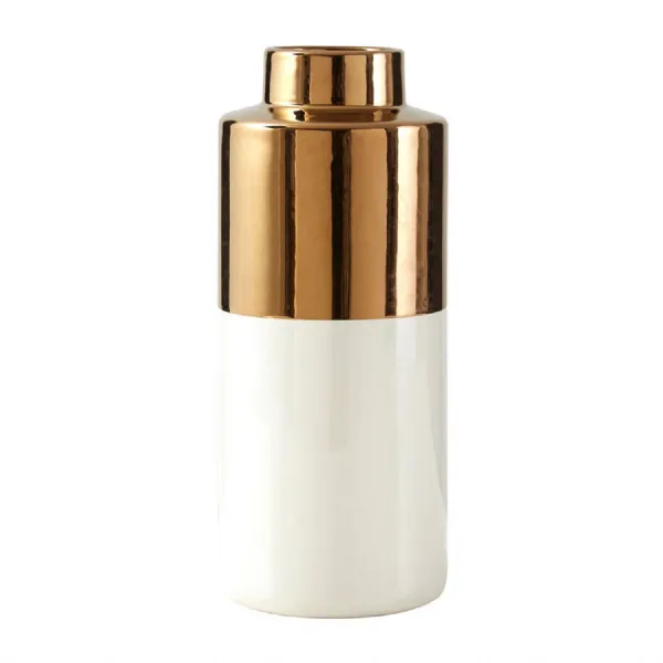 Large Metallic Gold Porcelain Vase