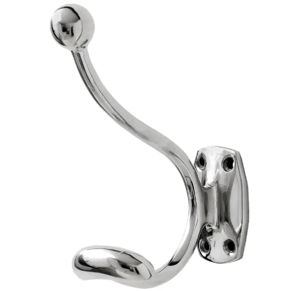 Single Hook Chrome Coat Hanger