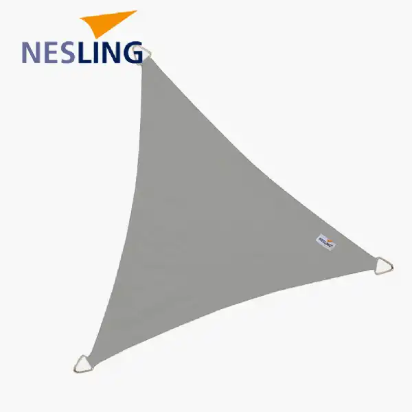 Grey Fabric Garden Triangle 5m Waterproof Shade Sail