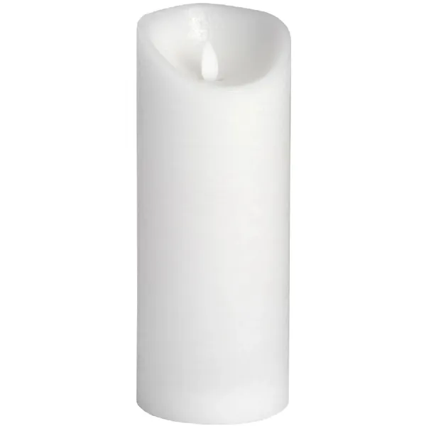 Luxe Collection 3.5 x 9 White Flickering LED Candle
