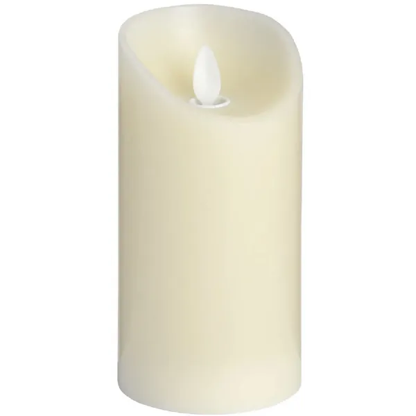 3 x 6 Cream Flickering LED Candle