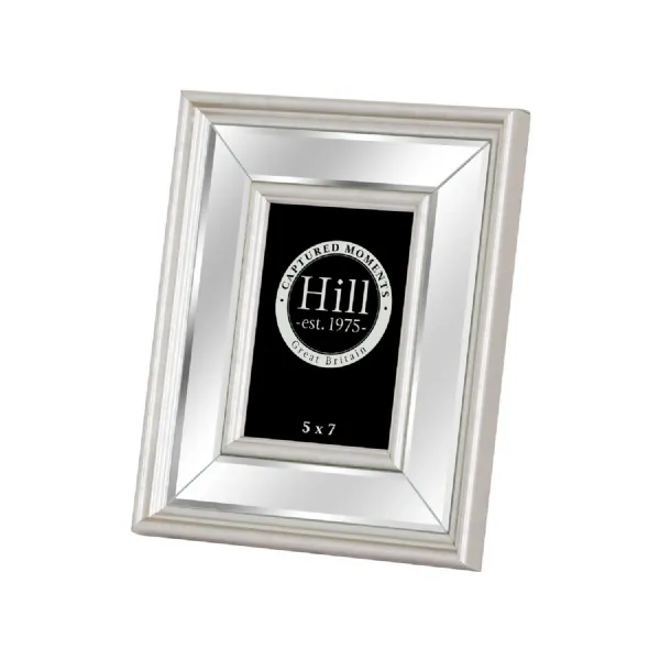 Silver Bevelled Mirrored Photo Frame 5X7