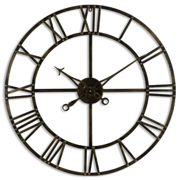 Small Antique Brass Skeleton Clock
