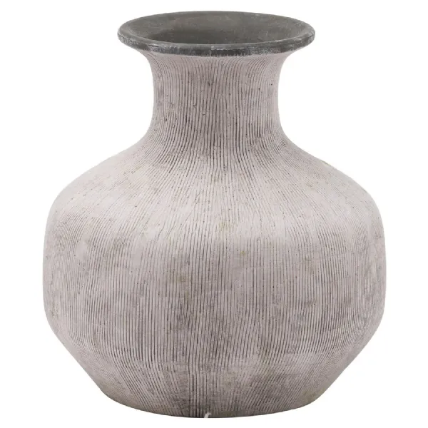 Bloomville Squat Stone Vase