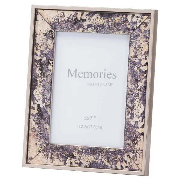 Silver Foil Metallic 5X7 Frame