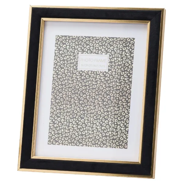 Black Velvet With Gold 8X10 Frame
