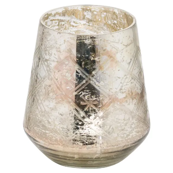 Large Silver Foil Decorative Vase