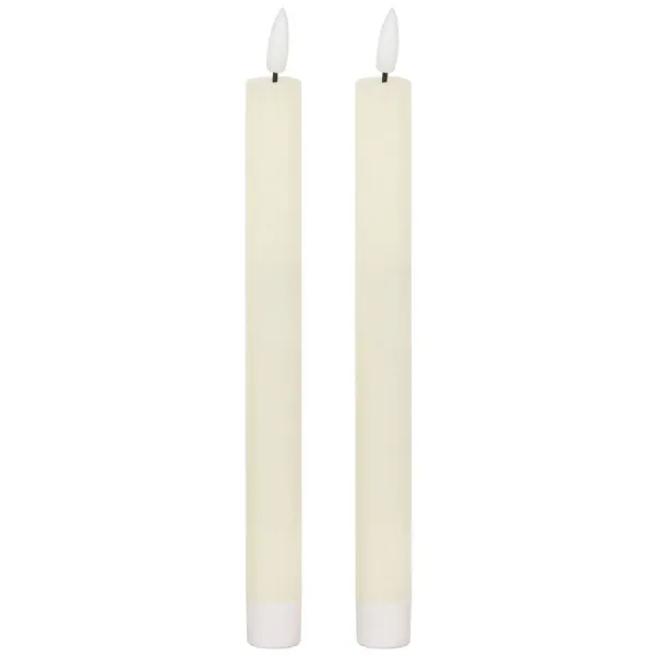 Natural Glow S 2 Ivory LED Dinner Candles