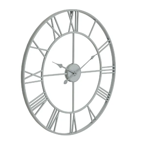 Grey Skeleton Outdoor Wall Clock