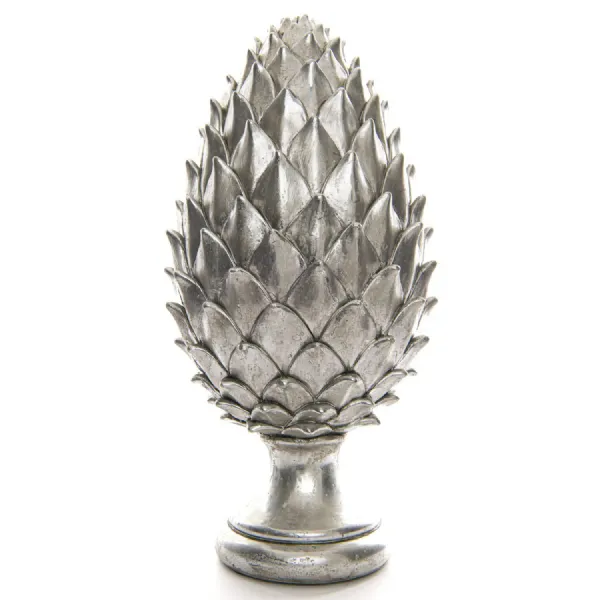 Silver Pinecone Finial Ornament