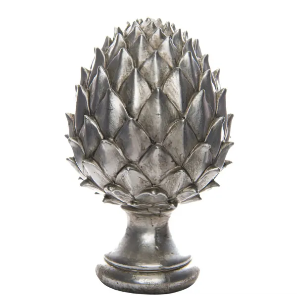 Large Silver Pinecone Finial