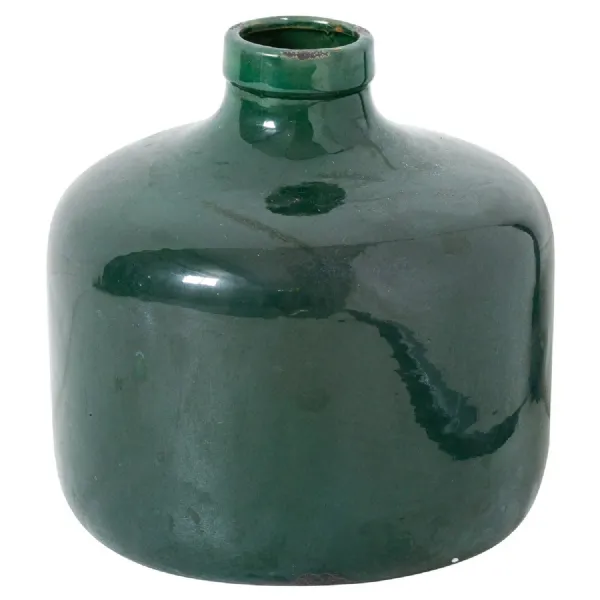 Garda Emerald Glazed Chive Vase
