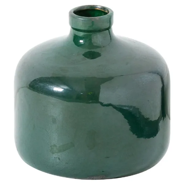 Green Handcrafted Glazed Vase