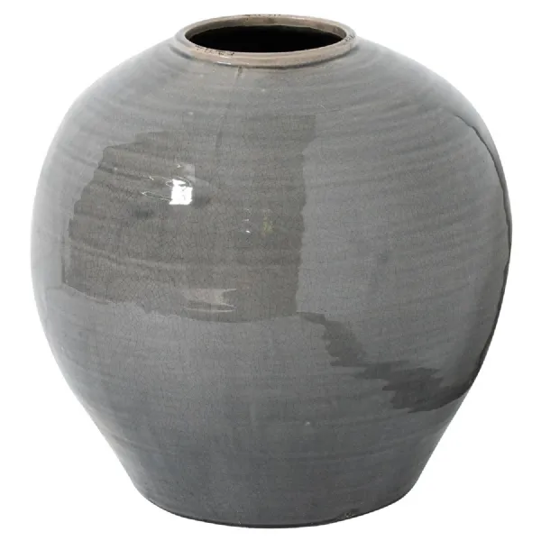 Grey Glazed Vase