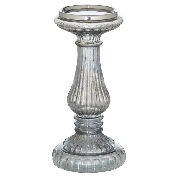 Smoked Midnight Medium Candle Pillar