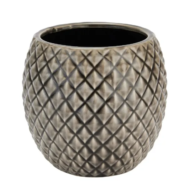 Seville Collection Grey Diamond Planter