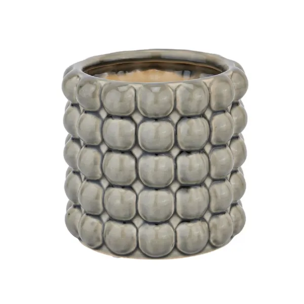 Seville Collection Grey Bubble Planter