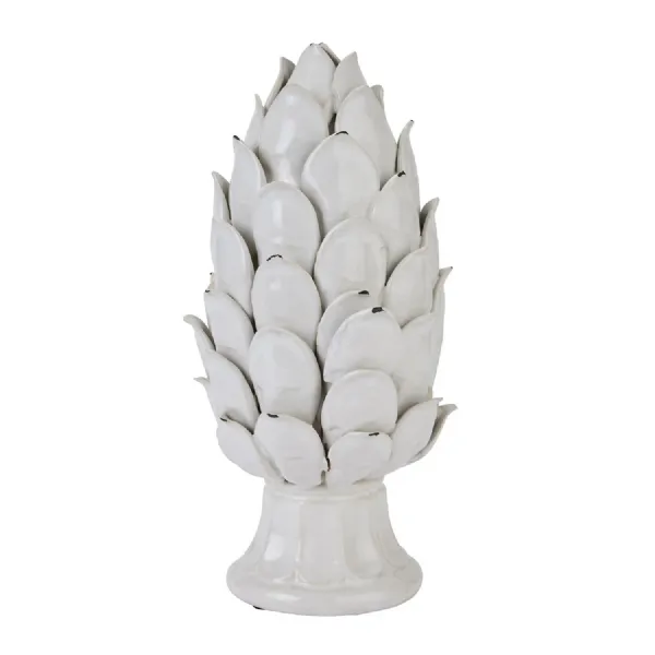 Large Ivory Artichoke Ornament