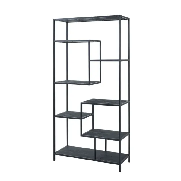 Large Black Industrial Shelf Unit