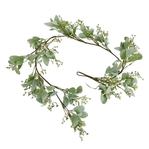 Winter Garland With Lambs Ear And Wax Flower