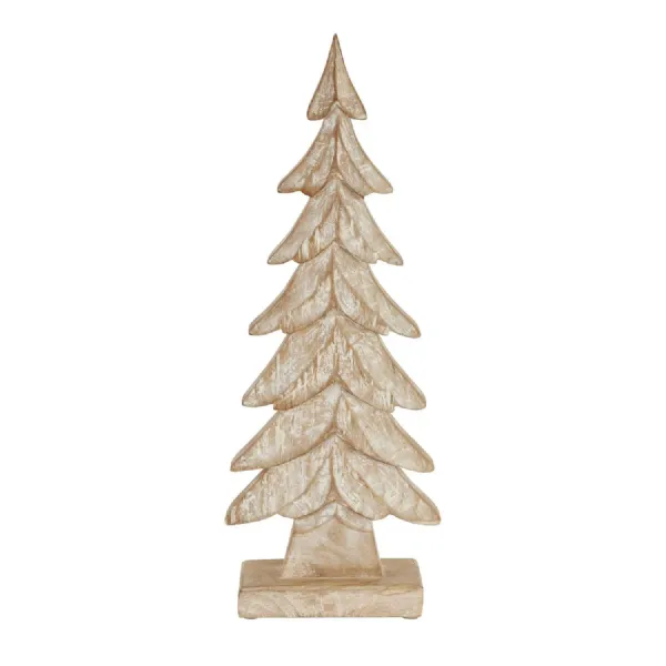 Carved Wood Large Christmas Tree