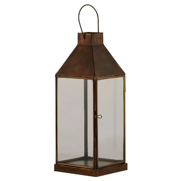Burnished Brass Small Lantern