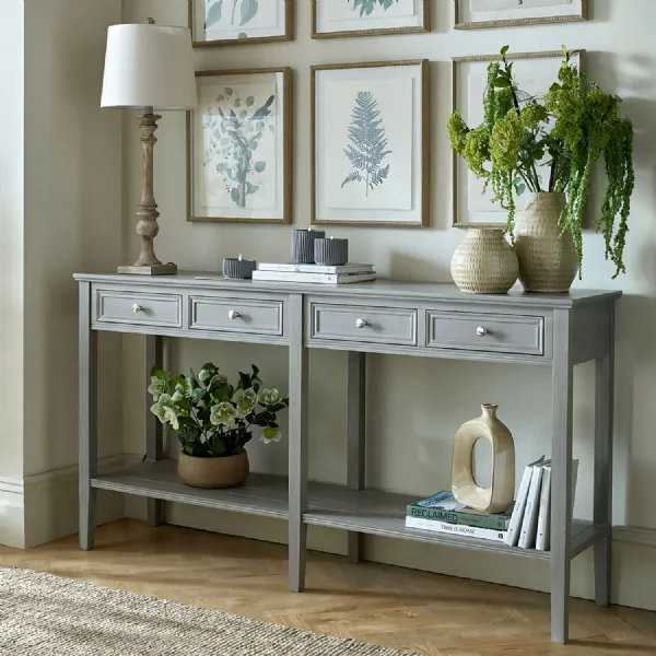 The Serene Collection Four Drawer Console Table