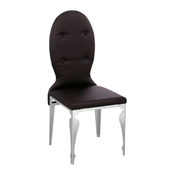 Contemporary Purple Silk Dining Chair