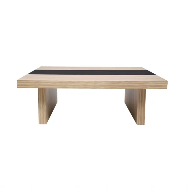 Loki Gloss Black Oak Square Coffee Table