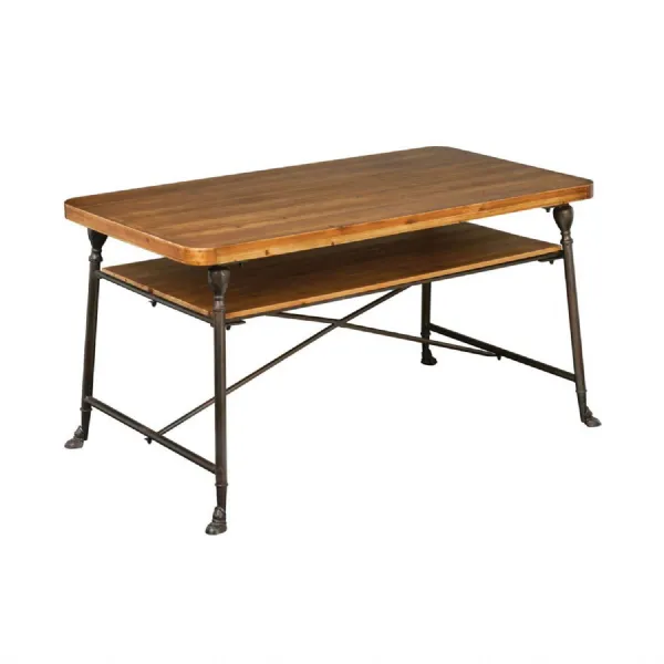 Industrial Two Tiers Sturdy Desk