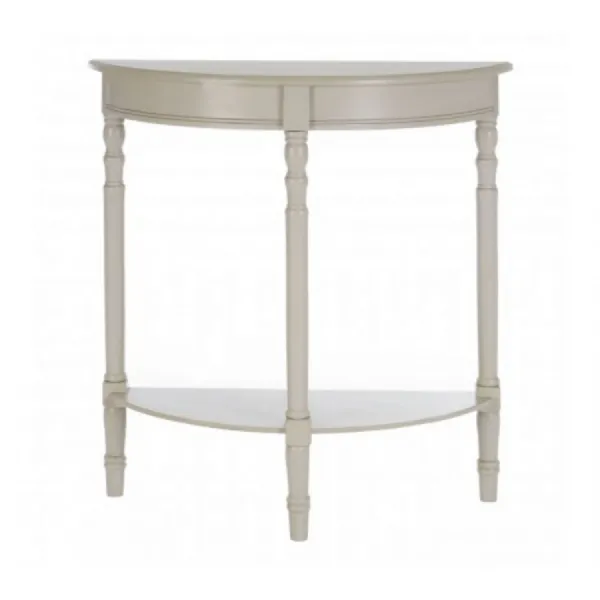 Modern Grey Half Moon Console Table