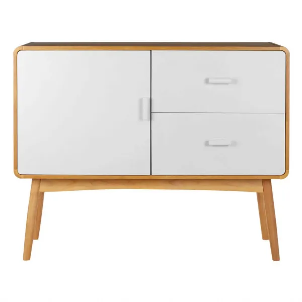 Small White Contemporary Scandi Style Sideboard