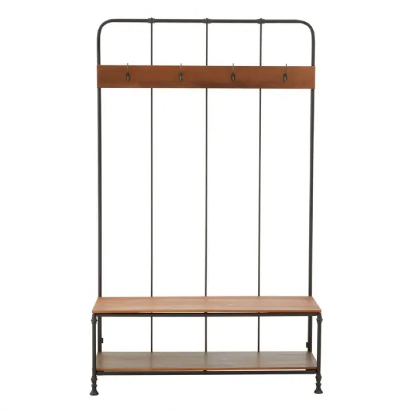 Industrial Iron Framed Bench