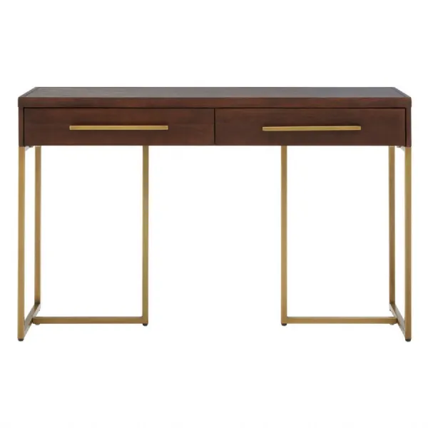 Mid Century Herringbone Console Table