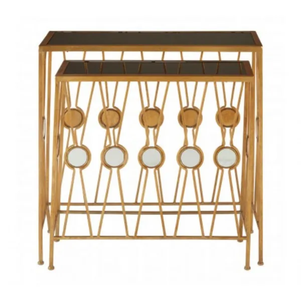 Set of 2 Deco Style Consoles