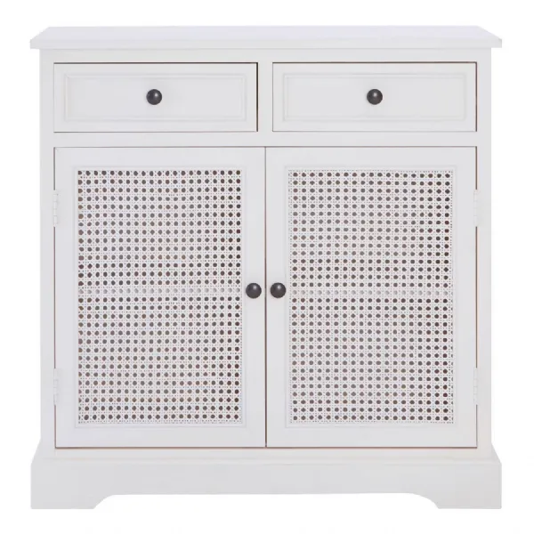 White Shaker Style Two Door Two Drawer Sideboard