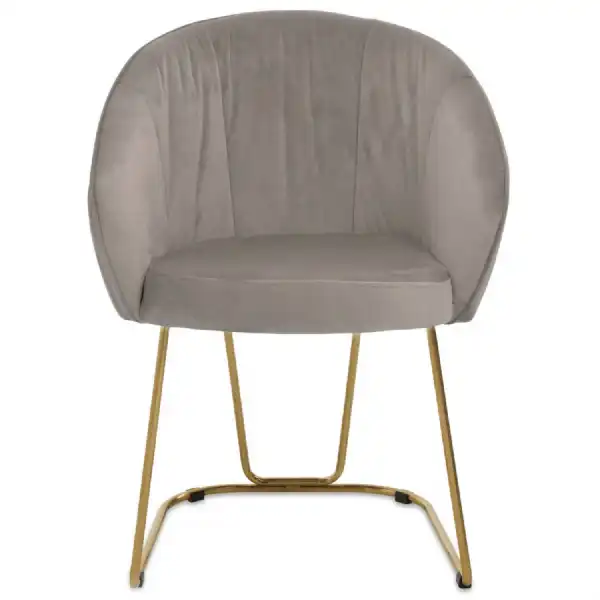 Veneto Mink Velvet Dinner Chair