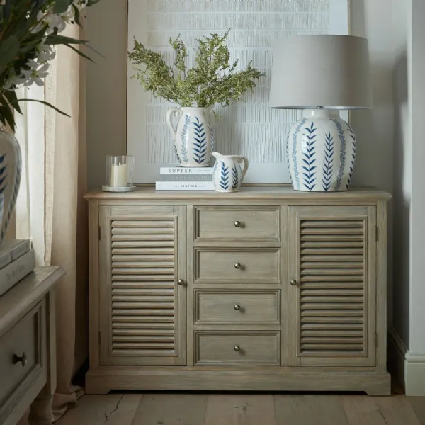 Delphine Collection 2 Door 4 Drawer Large Dresser Base