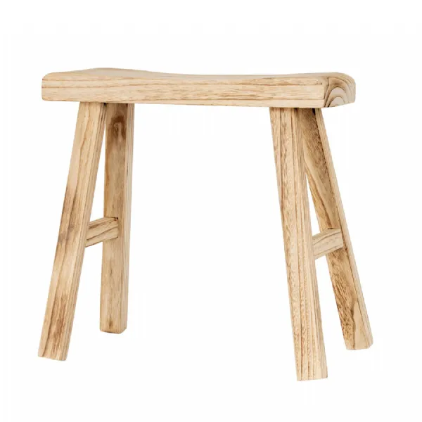 Large Wooden Artisan Stool