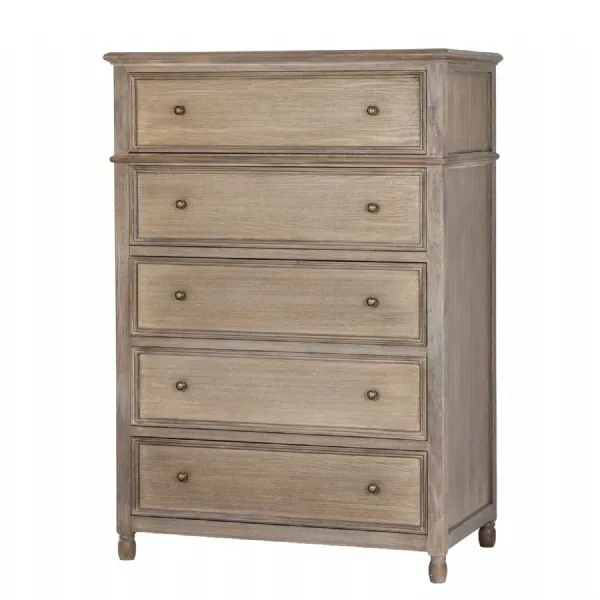 Delphine Collection Tall 5 Drawer Chest