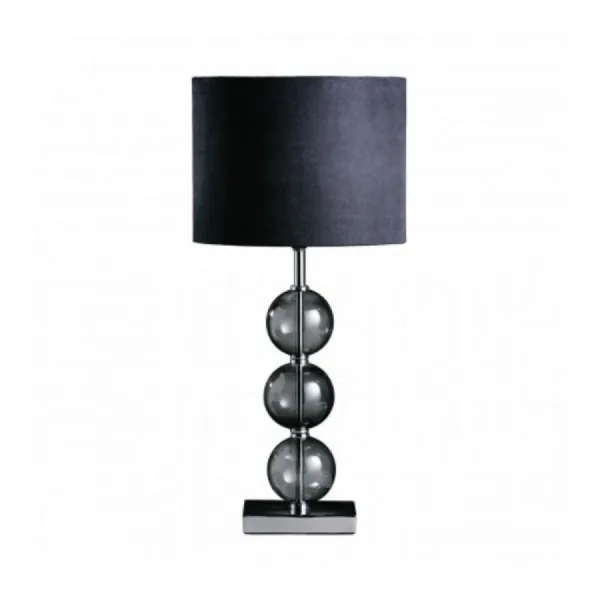 Contemporary Black Glass Bubbles Lamp