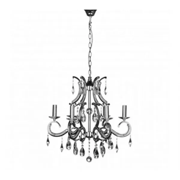 Elegant Crystal 6 Arm Chandelier