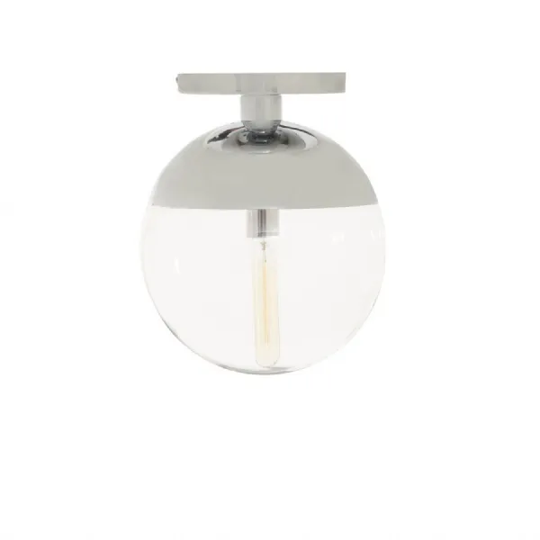 Contemporary Chrome Finish Ceiling Light