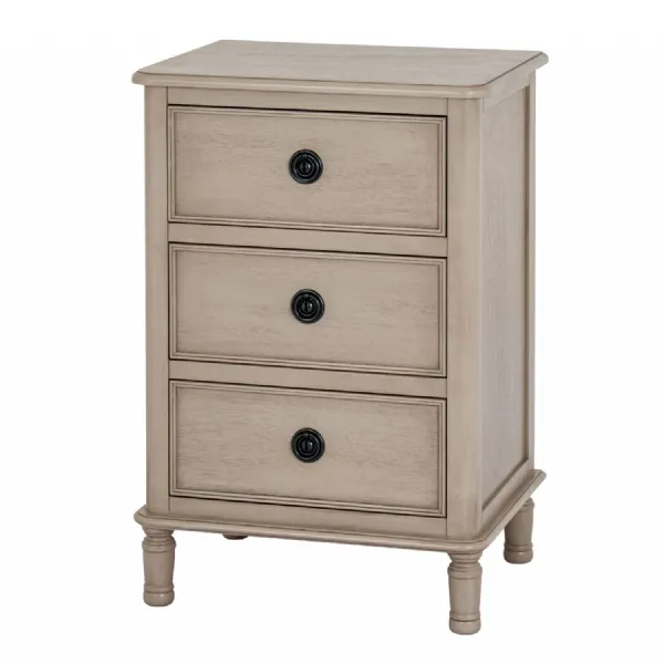 The Rowan Collection 3 Drawer Bedside Table
