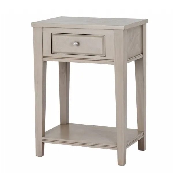 The Emile Collection 1 Drawer Side Table With Shelf