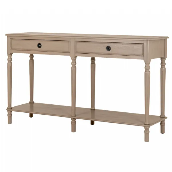 The Rowan Collection 2 Drawer Large Console With Shelf