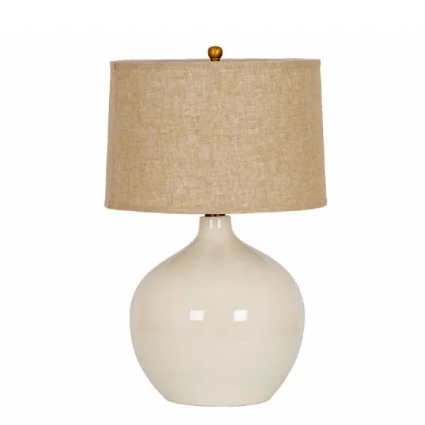Lucille Ceramic Table Lamp With Linen Shade