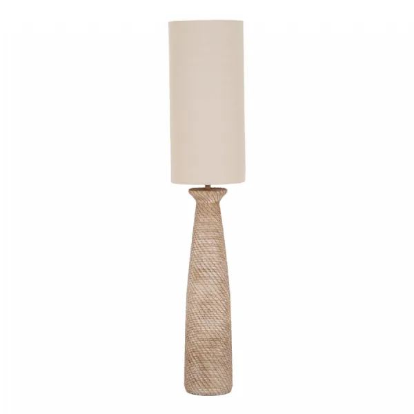 Dune Floor Lamp With Linen Shade